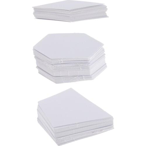 300Pcs Paper Quilting Templates English Paper Piecing DIY Patchwork Sewing Crafts