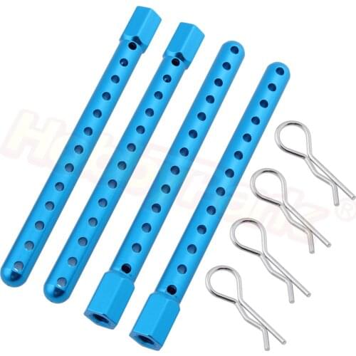 4pcs/lot HSP 122037 02144 Upgrade Aluminum Body Post Mounts For 1/10 Scale RC Models On Road Car XSTR Power 94122