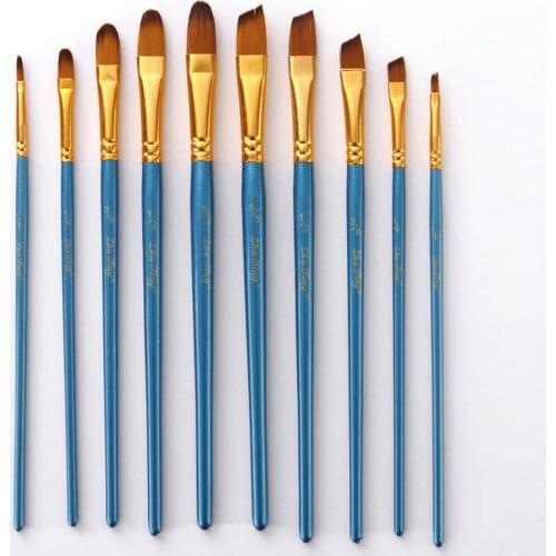 5Pcs Professional Artist Nylon Paint Brush for Acrylic Watercolor Oil Painting