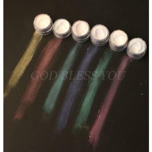 6 Colors Magic Resin Pigment Glitter Bright Powder Colorant Epoxy Mold Filling Material DIY Crafts Manicure Decorations