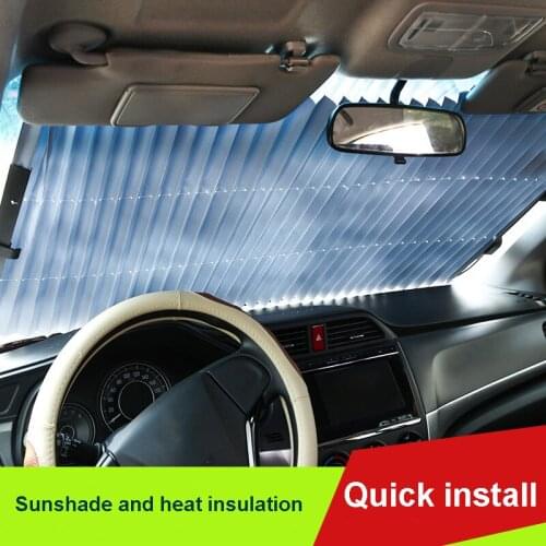 Car Sunshade Protector Foldable Auto Parasol Front&Rear Window Sun Visor Winshield Sun Shade Protection Covers Automotive Goods