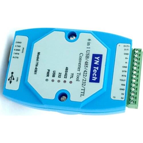 Free Shipping 6 In 1 Multifunction USB Serial Adapter RS485/422/232/TTL Converter