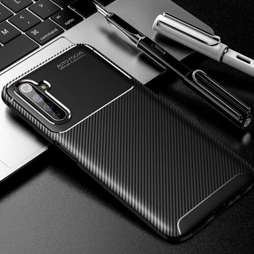 Realme 6 Pro Carbon Fiber Case For OPPO Realme 6 Pro Case Luxury Soft TPU Slim Silicone Cover for OPPO Realme 6 Capa Fundas