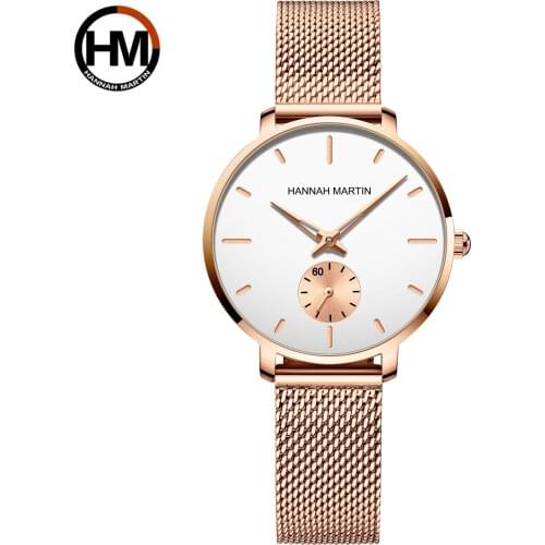 2021New Small Second Hand Simple Fashion Ladies Watch Top Brand Japanese Movement Waterproof Mesh Belt Quartz Watch Montre Femme