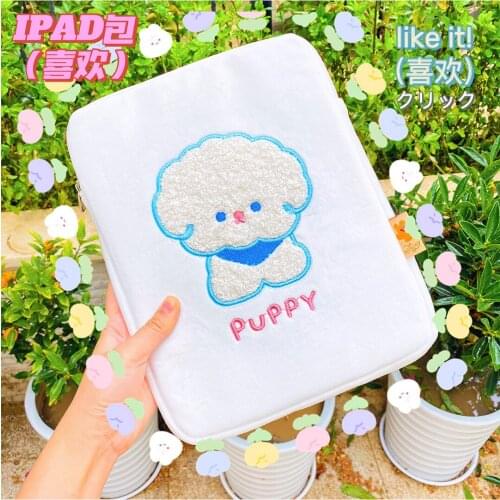 10.2 10.5 11 Inch Laptop Pounch for Ipad Pro 11in Kawaii Cute Tablet Liner Bag Suede Protective Cover for IPad Pro 11Inch Cover