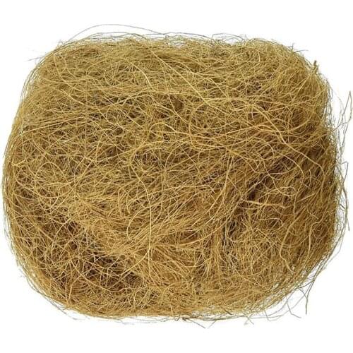 Decoration Nesting Material Raffia Grass Coconut Fiber Nests Dustproof Natural Plants Husk Hide Animal Coir Growing Pet Products
