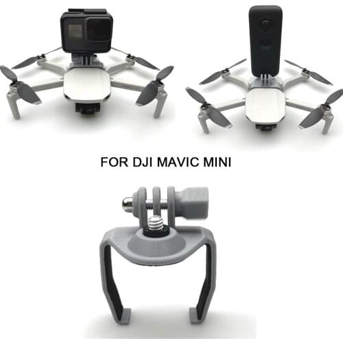 Extended Adapter Bracket Holder+1/4 Threaded Screw for DJI Mavic Mini Drone For GoPro Hero 9 8 7 5 360 Panorama Camera Accessory