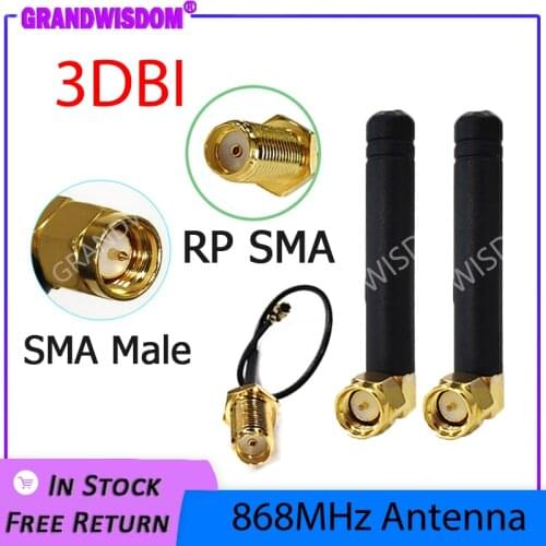 868MHz Antenna 915MHz lora 3dbi SMA Male Connector GSM 915 MHz 868 MHz antena outdoor signal repeater antenne waterproof Lorawan