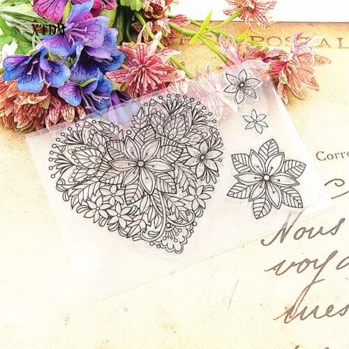 Hot selling love transparent clear stamp / silicone seal roller stamp DIY scrapbook album / card production