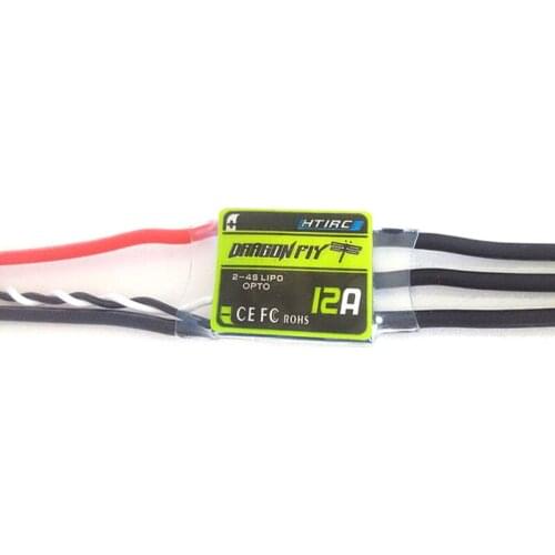 Htirc Dragonfly 12A 2-4S Lipo Electric Speed Controller RC Brushless ESC for FPV Quadcopter Mutilcopter Drone