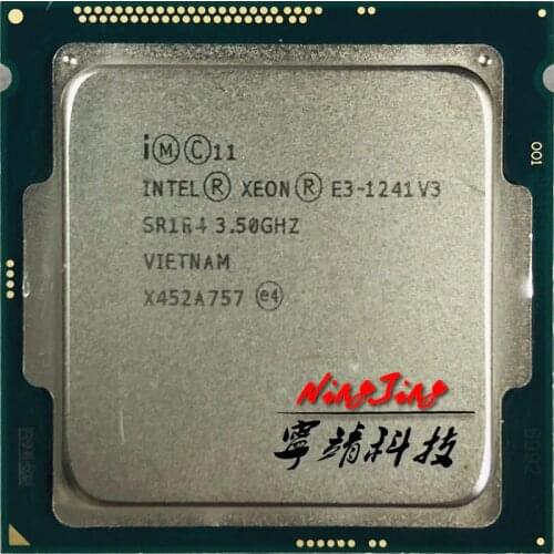 Intel Xeon E3-1241 v3 E3 1241v3 E3 1241 v3 3.5 GHz Quad-Core Eight-Thread CPU Processor 80W LGA 1150