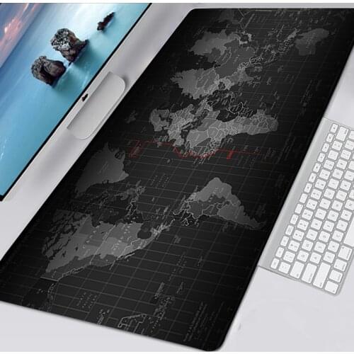 World Map XL Mouse Pad Gaming Accessories Non-slip Mousepad Gamer Rubber Mat Mause Pad Keyboard Desk Mat Mausepad 90x40 Play Mat