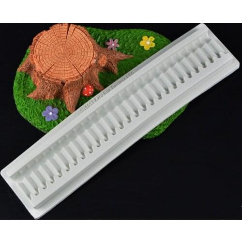 Fence lace silicone fandont mold Silica gel moulds Chocolate molds candy mould silicone molds fence lace