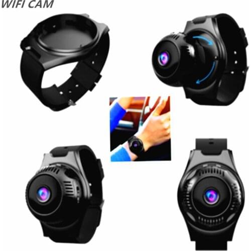 Wearable Wireless Mini WIFI Camera HD 4K1080P Micro LED Video IP Camera Infrared Night Vision Network Intelligent Monitoring Cam