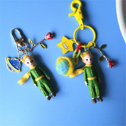 New Arrival Prince Keychain Keyring universe rose Keychain Earphone Cover for Apple Airpods Case Cartoon Car KeyChain Holders