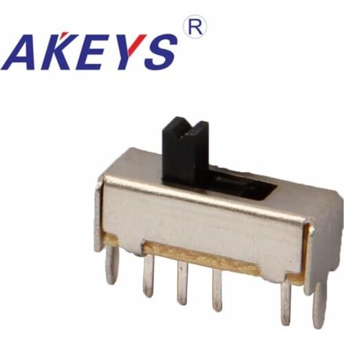 10PCS SS-13D07 1P3T-G2/G3/G4/G5 Single pole three throw 3 Position slide switch DIP 4 pin verticle type with 2 fixed pin