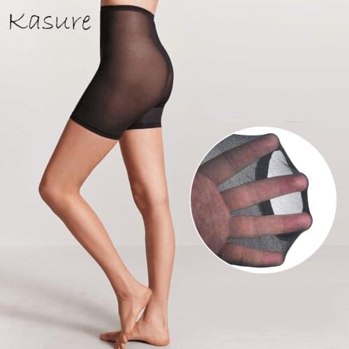 KASURE Sexy Transparent Summer Under Skirt Shorts For Women Soft Cotton Safety Pants Breathable Short Tights