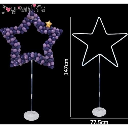 Star Shape Balloons Stand Balloon Arch For Baby Shower Wedding Decoration Balloons Star Shape Holder Birthday Party Baloon