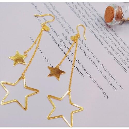 HX 24K Pure Gold Earring Real AU 999 Solid Gold Earrings Nice 3D Rose Upscale Trendy Classic Fine Jewelry Hot Sell New 2020