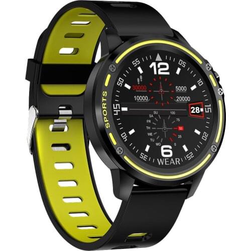 L8 Smart Sports Watch Heart Rate ECG Monitoring 1.22 Original Screen Touch IP68 Waterproof Smart Watch