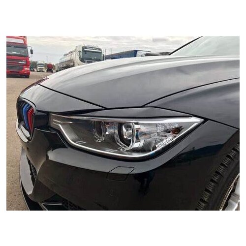 Fiberglass Headlight Eyebrows Eyelids for 2012-2017 BMW 3 Series F30 F31 F35