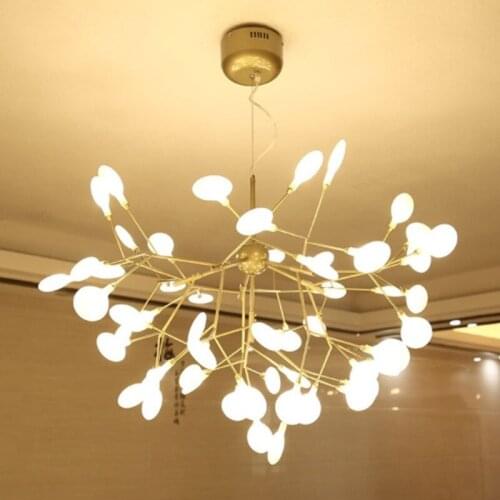 European-style modern bedroom light luxury simple living room creative dining room round branches firefly chandelier LX111606