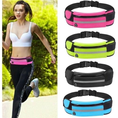 Unisex Waterproof Sport Waist Bags Belt Bum Pouch Fanny Pack Camping Running Hiking Bags For Women Men Outdoor Sports Waist Pack