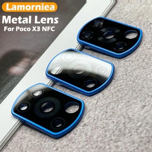 Camera Lens Protector For Xiaomi Poco X3 NFC Pro Metal Ring Cover Tempered Glass For Xiaomi Poco X3Pro Rear Lens Protection Case