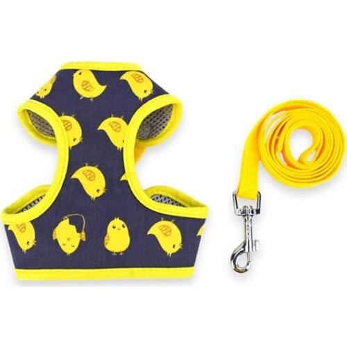 Dog Vest Cartoon Animal Leash