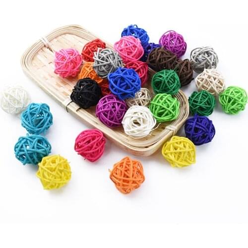 10pcs Star Sepak Takraw DIY Rattan Ball Christmas Birthday Party Home Wedding Party Ornaments Decoration Supplies Kids Gifts box