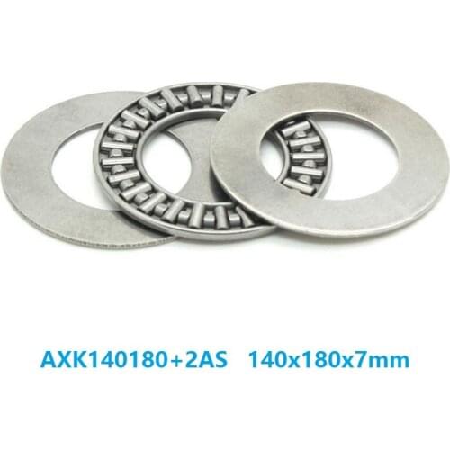 2pcs/lot AXK140180+2AS Plane Thrust Need Roller Bearing 140x180x7mm needle roller cage assemblies 140*180*7mm