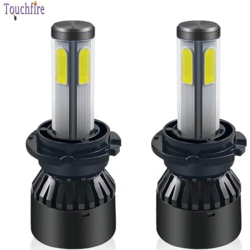2Pcs/lot D1S D2S D3S D4S Mini Car LED Headlight H7 Bulb H1H4 H11 H13 H15 HB3 9005 HB4 9006 9012 10000LM Auto light 4 Side Lamp