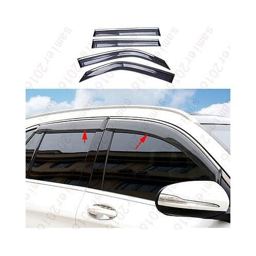 4x Door Window Visor Deflector Rain Cover For Mercedes-Benz GLC Class X205 2016 2017