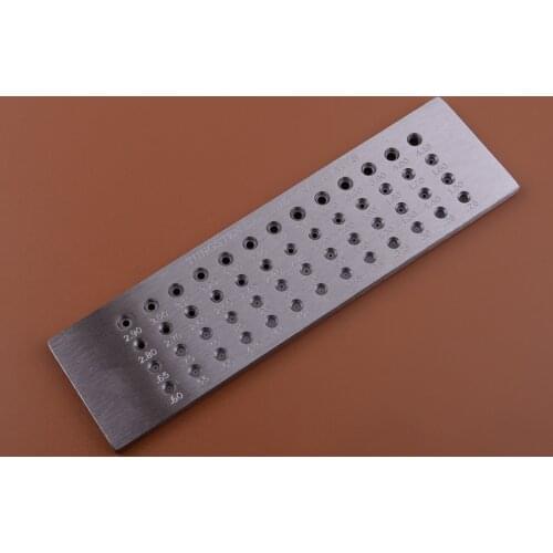52 Silver Round Holes Tungsten Carbide Wire Drawplate for Jewelry Making 0.26mm-4.10mm DIY Replacement