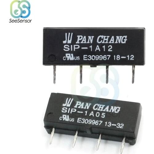 5V 12V Relay SIP-1A05 SIP-1A12 Reed Relay Switch For PAN CHANG Relay 4PIN