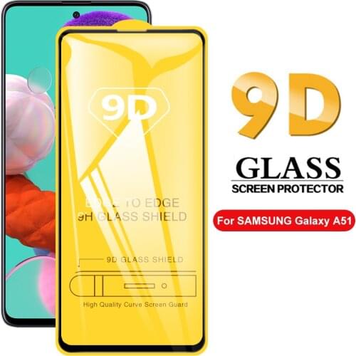 9D Tempered Glass For Samsung Galaxy A52 A72 5G 4G Screen Protector For Samsung A51 A71 A 52 72 Full Cover Glass Protective Film
