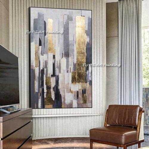 Abstract and Fashion Art 100% Hand painted Modern Nordic Canvas Painting Wall Pictures for dining Room Decor