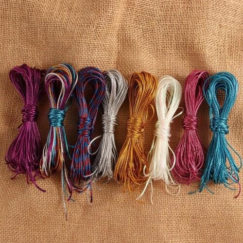 10 Pcs Dreadlock Hair Accessories Beads Braids Braiding Hair Deco Styling Shimmer Stretchable Braided Strings Long 1 M/pc