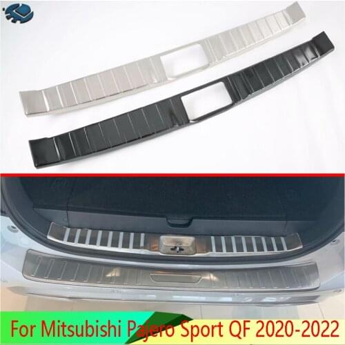 For Mitsubishi Pajero Sport QF 2020-2022 Car Accessories Stainless Steel Rear Trunk Scuff Plate Door Sill Cover Molding Garnish