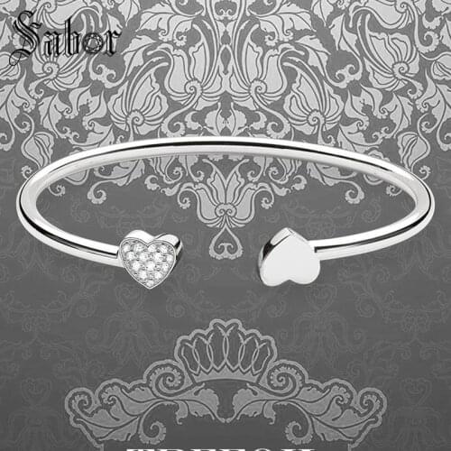 Love Heart Bracelets Cuff Bangles,Fashion Jewelry Romantic Wrap Geometric Bracelet Gift For Women 2020 New thomas