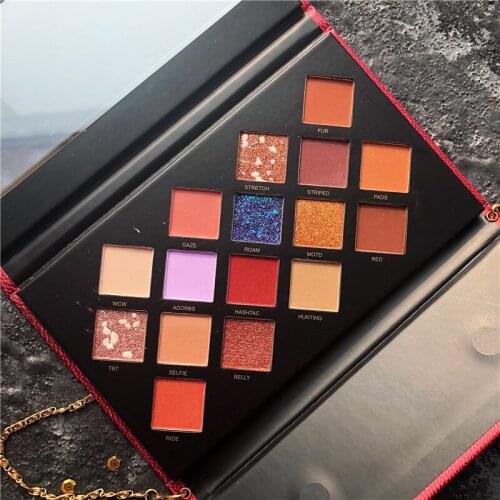 Brand 16Color Glitter EyeShadow Palette Pigmented Shimmer Matte Eyeshadow Pallete Shine Metallic Diamond Makeup Palette Cosmetic