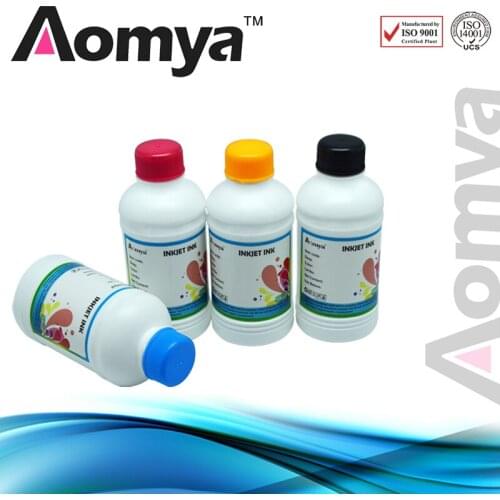 Aomya 250ml/bottle 4 Colors Universal Art Paper Ink Compatible for Epson Inkjet Printers All Models Vivid Colors Printer Ink