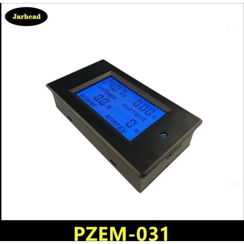 PZEM-031 Digital Wattmeter Voltmeter Ammeter DC 6.5-100V 4in1 LCD Voltage Current Power Energy Consumption Meter