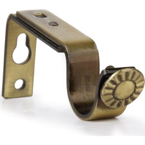 2pcs 22mm Cornices Accessories Pole Mounting Curtain Holder (Bronze)