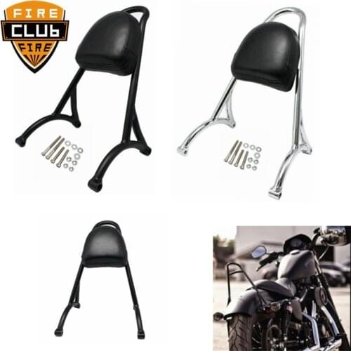 For Harley Sportster XL 883 1200 04-16 Iron Sissy Bar Passenger Backrest Motorcycle Back Rest