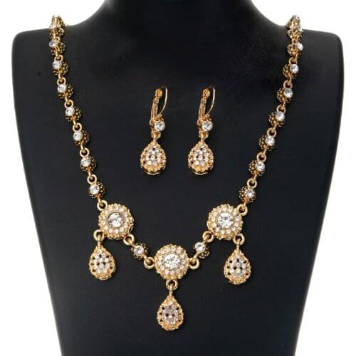 Classic Water Drop Rhinestone Hair Chain For Bridal Headwear And Crown Ladies Luxury Jewelry Necklace Earrings