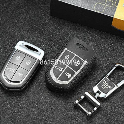 Remote leather holster car key bag cover for borgward BX BX5 BX7 2017 Key Case