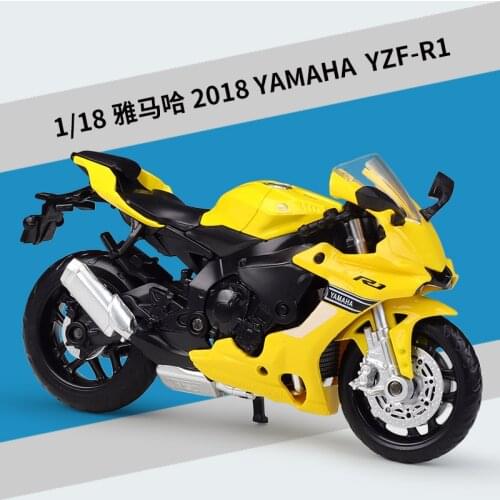 1: 18 Yamaha 2018 yzf R1 heavy truck road racing motorcycle simulation alloy model finished toy