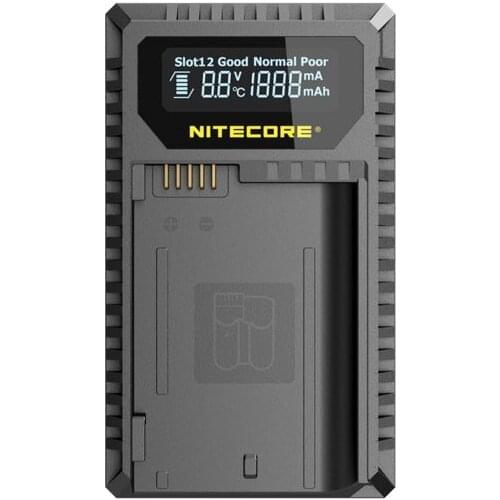 New Nitecore UNK2 Dual USB Charger For Nikon EN-EL15 Battery D500 D600 D610 D750 D800 D800E D810 D810A V1 1V1 D850 D7000 D7100