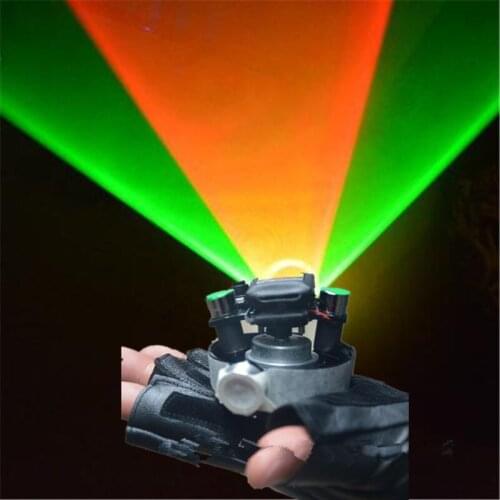 New Green Red Swirl Laser Gloves Rotable Party Gloves Laser Lights Professional DJ Equipment